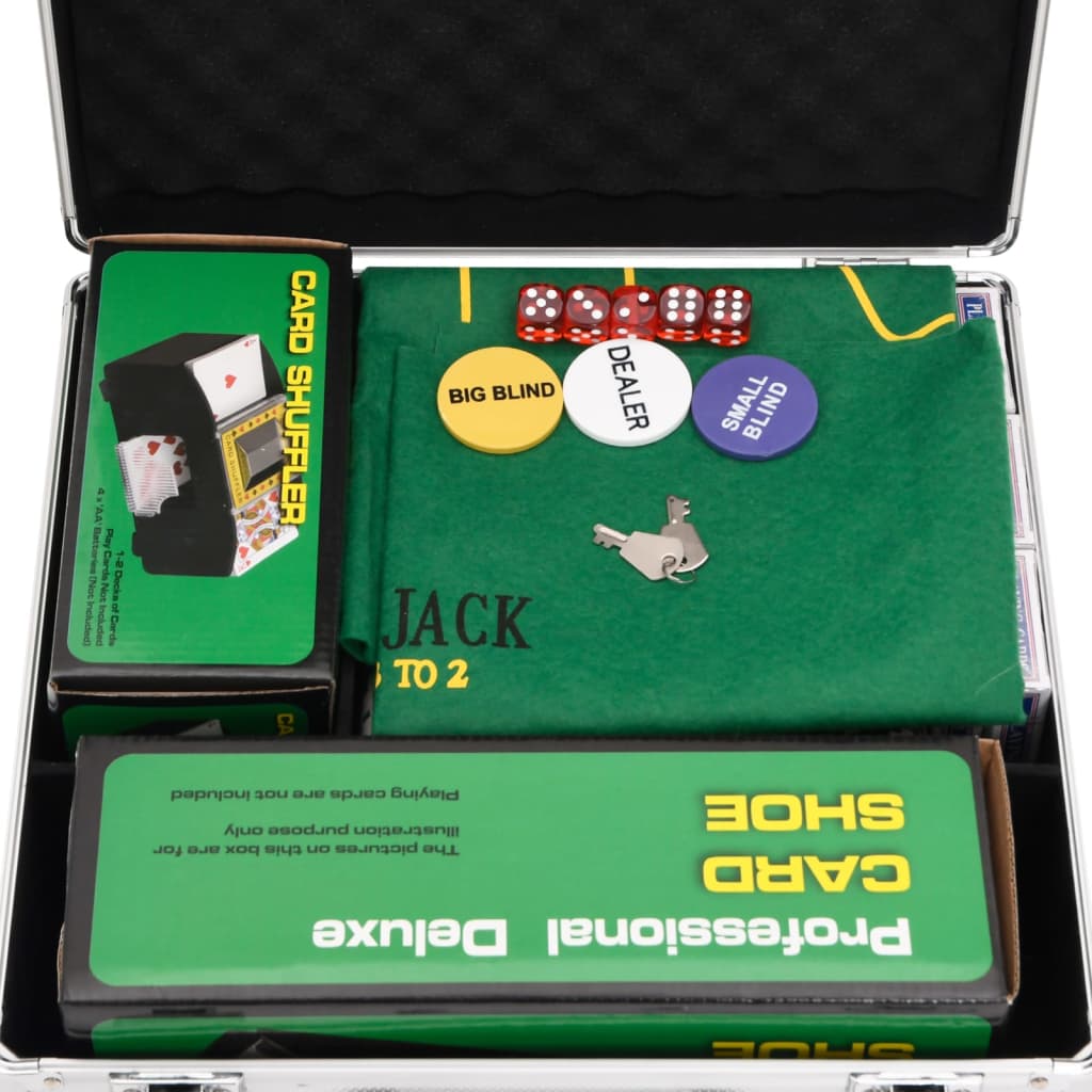 Pokera žetonu komplekts, 600 gab., 11,5 g