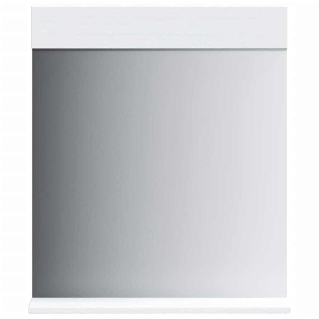 Vonios veidrodis su lentyna BERG, baltas, 60x12x70cm, mediena