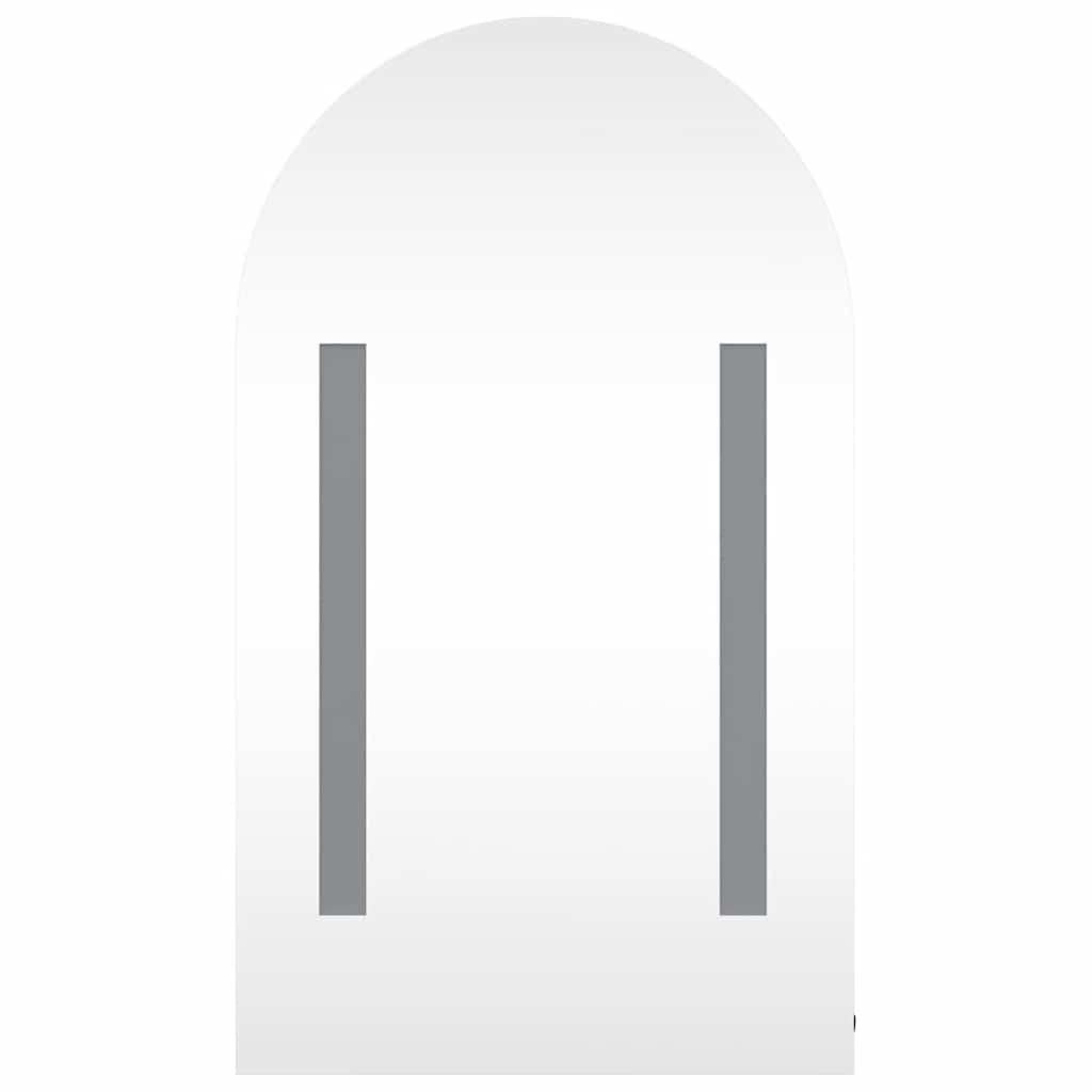 LED mirror bathroom cabinet, black, 42x13x70cm