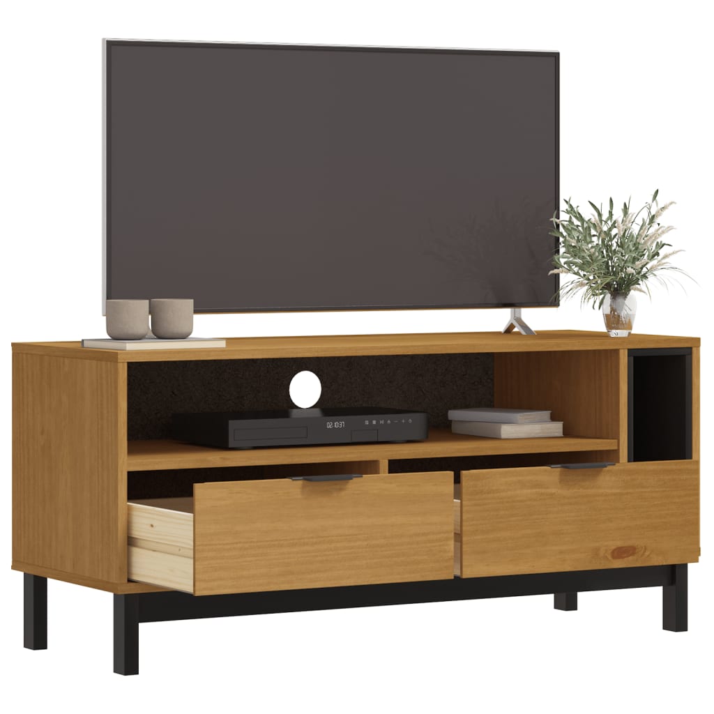 TV cabinet FLAM, 110x40x50cm, solid pine
