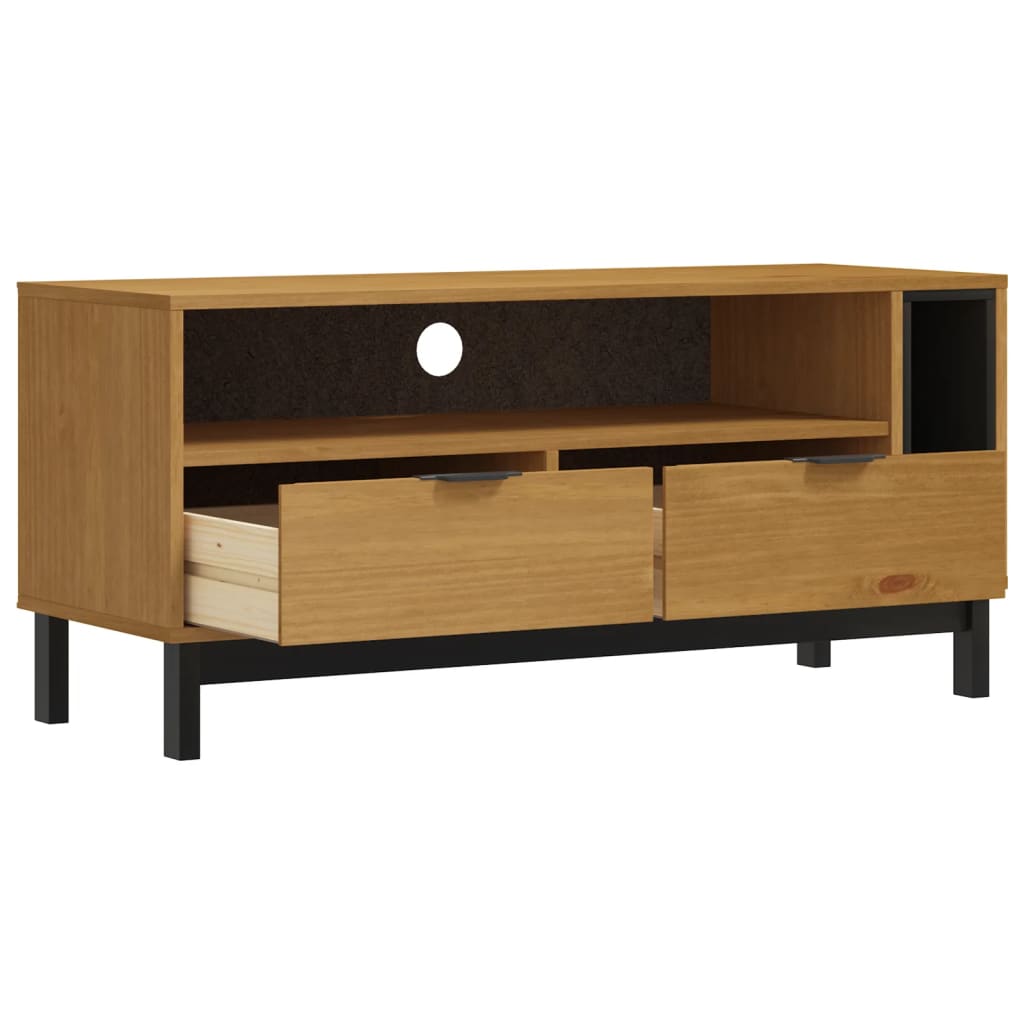TV cabinet FLAM, 110x40x50cm, solid pine