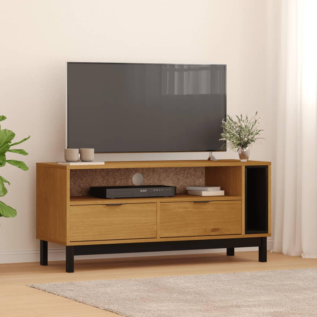 TV cabinet FLAM, 110x40x50cm, solid pine