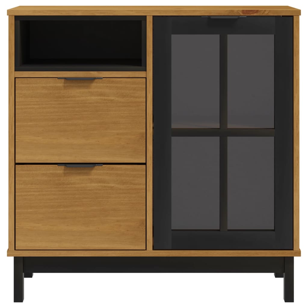 Sideboard with doors FLAM, 80x40x80cm, solid pine