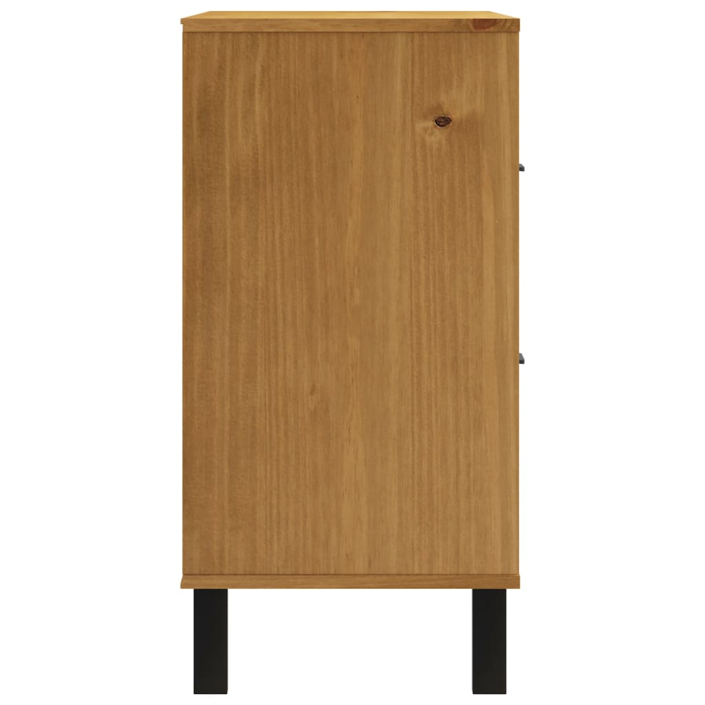 Sideboard with doors FLAM, 80x40x80cm, solid pine