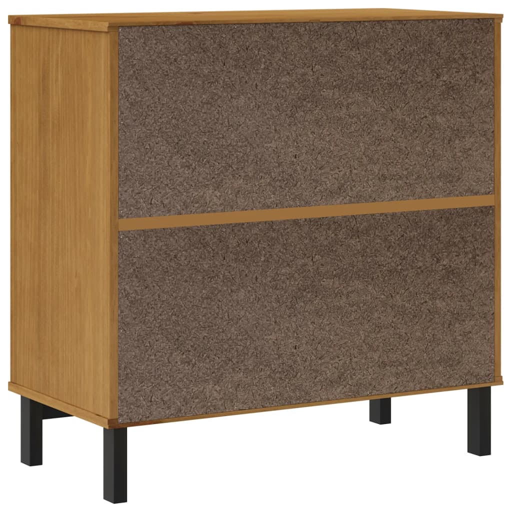 Sideboard with doors FLAM, 80x40x80cm, solid pine
