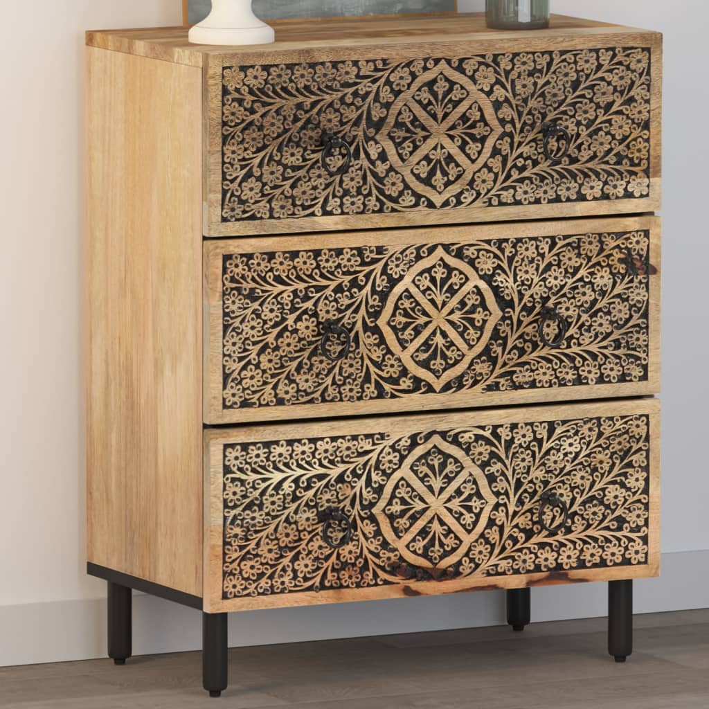 Sānu skapītis, 60x33x75cm, masīvs mango koks