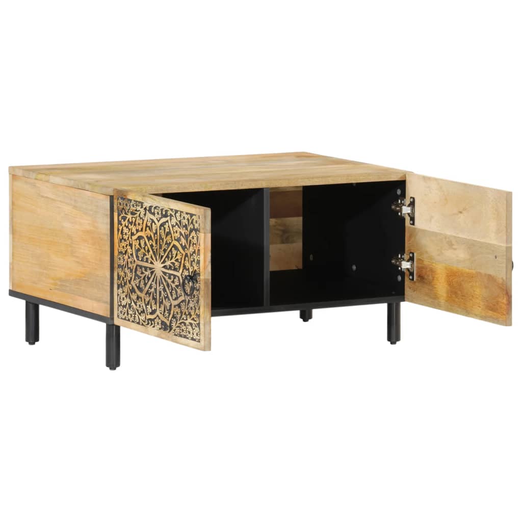 Coffee table, 80x50x40cm, solid mango wood
