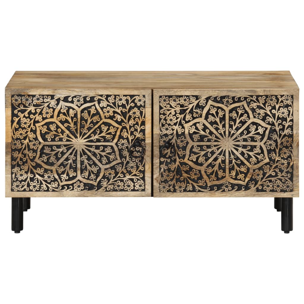 Coffee table, 80x50x40cm, solid mango wood