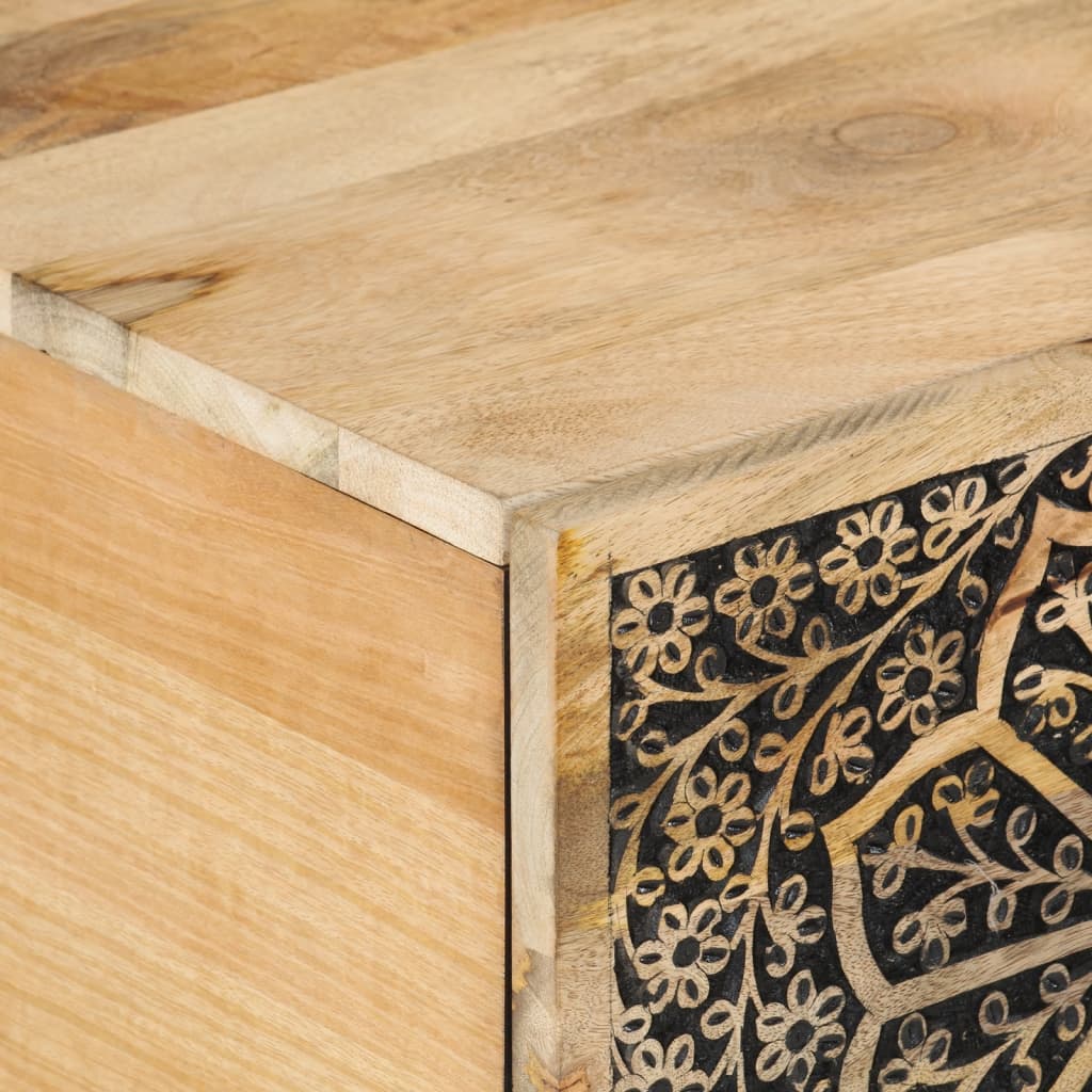 Coffee table, 80x50x40cm, solid mango wood