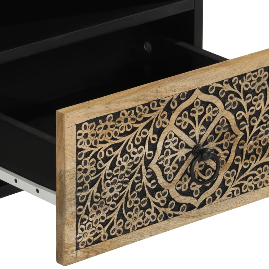 Bedside cabinet, 40x33x46cm, solid mango wood