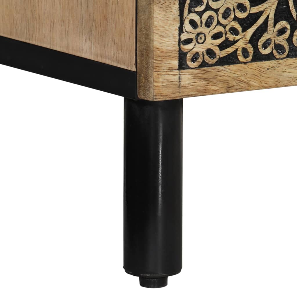 Bedside cabinet, 40x33x46cm, solid mango wood