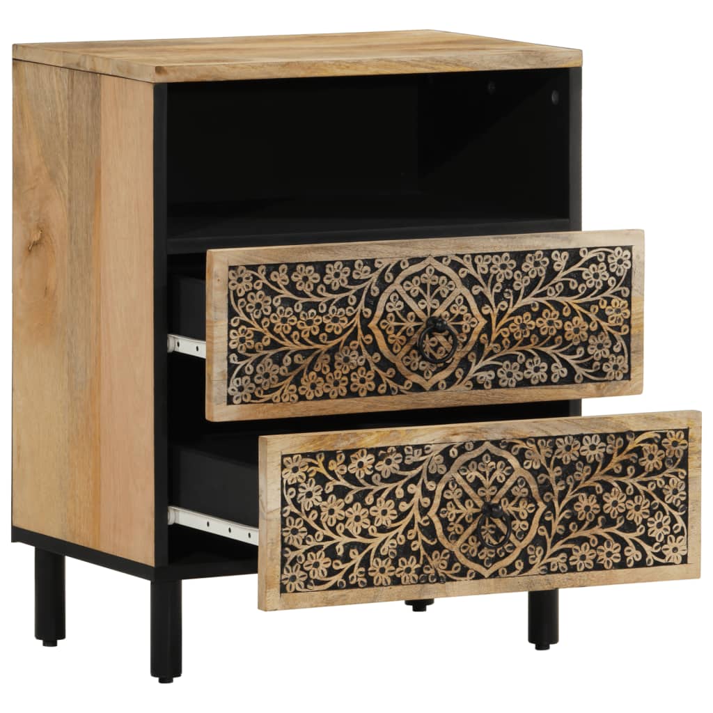 Nightstand, 50x33x60cm, solid mango wood