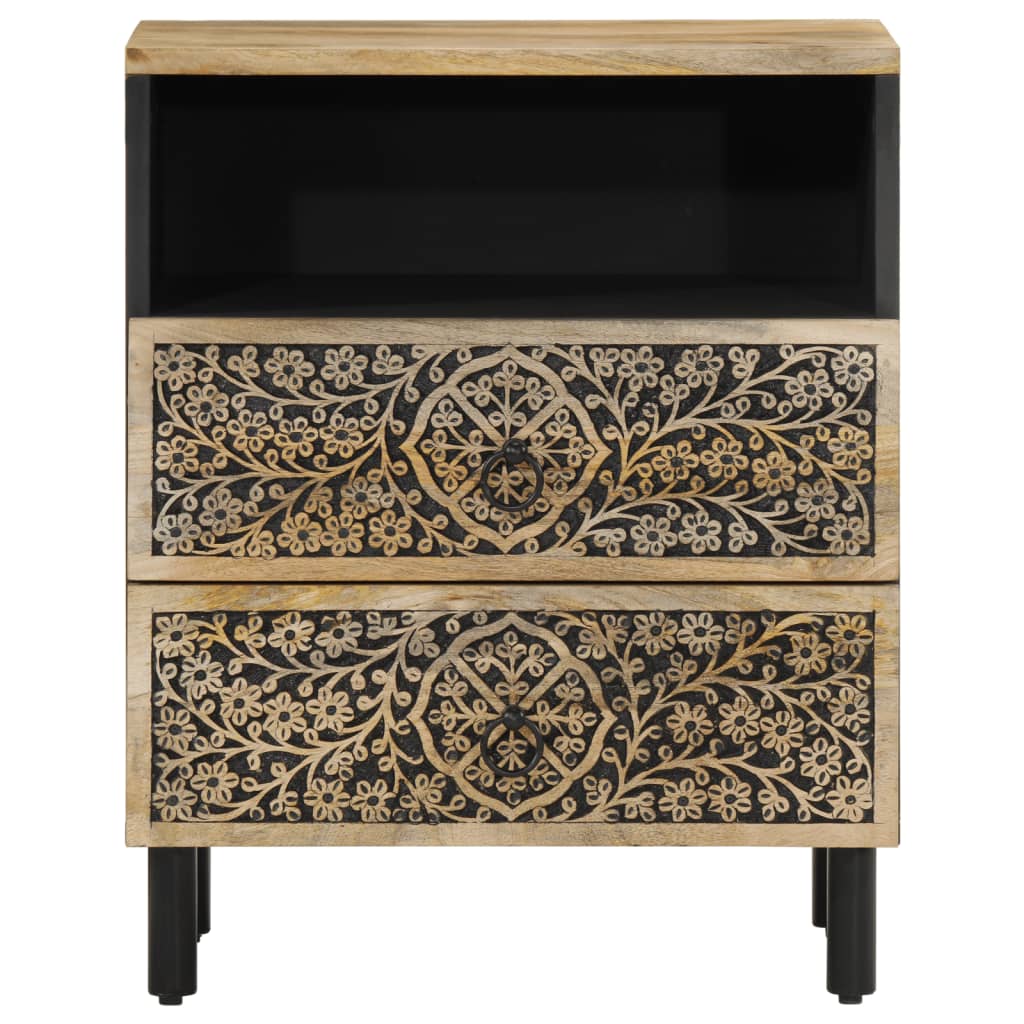 Nightstand, 50x33x60cm, solid mango wood