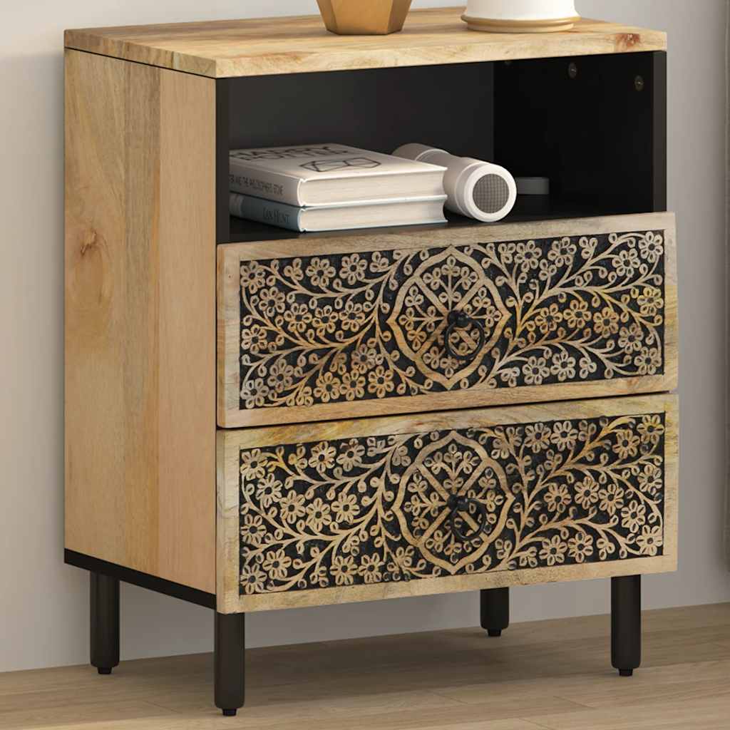 Nightstand, 50x33x60cm, solid mango wood