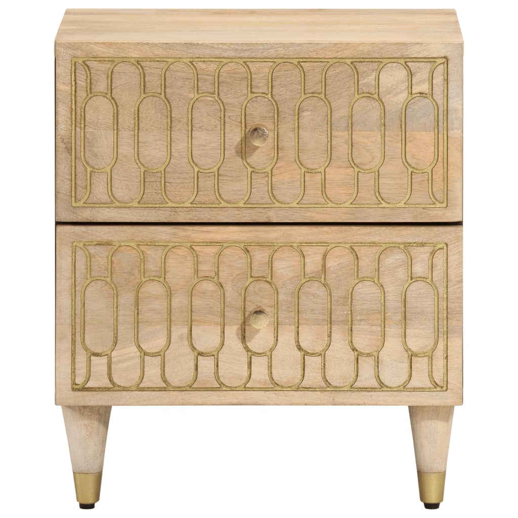 Bedside cabinets, 2 pcs., 40x33x46cm, solid mango wood