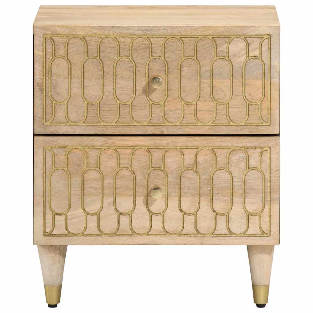 Bedside cabinets, 2 pcs., 40x33x46cm, solid mango wood