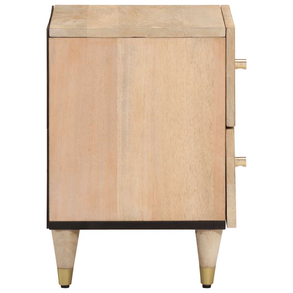 Bedside cabinets, 2 pcs., 40x33x46cm, solid mango wood