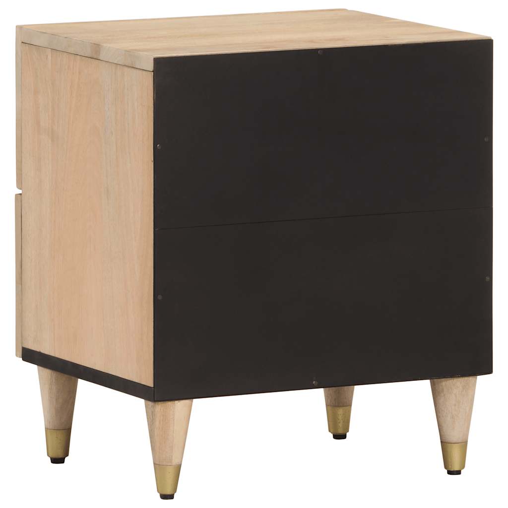 Bedside cabinets, 2 pcs., 40x33x46cm, solid mango wood