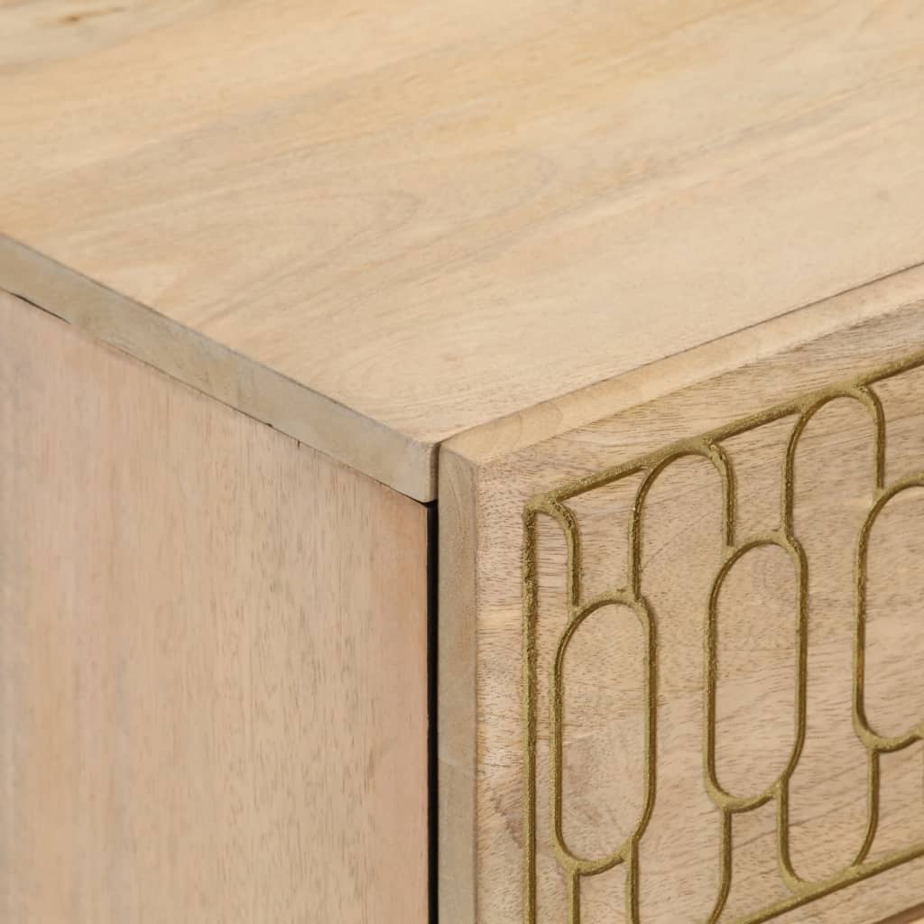 Bedside cabinets, 2 pcs., 40x33x46cm, solid mango wood