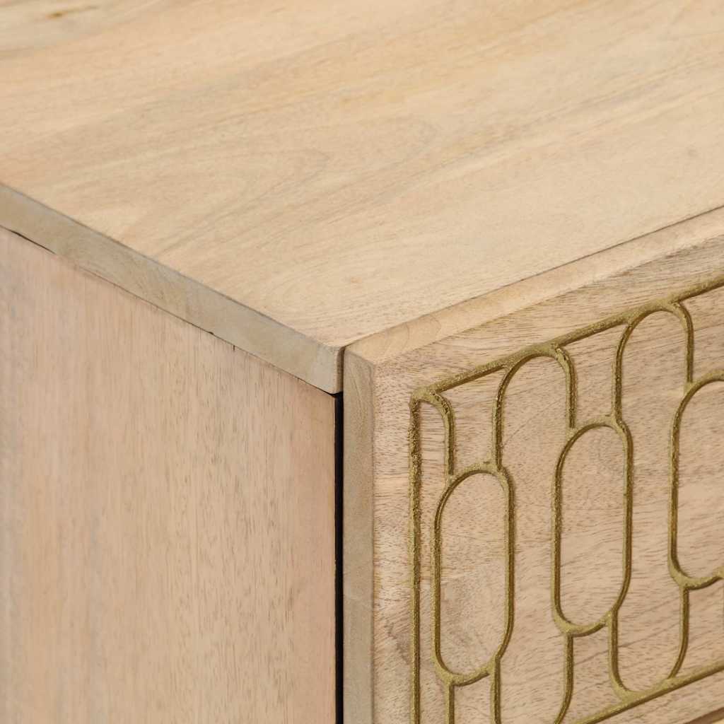 Bedside cabinets, 2 pcs., 40x33x46cm, solid mango wood
