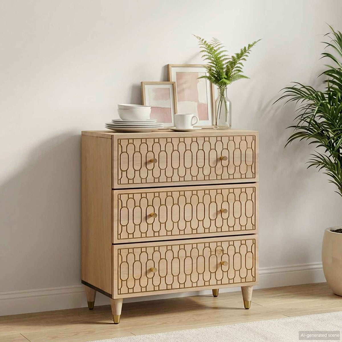 Sideboard, 60x33x75cm, solid mango wood