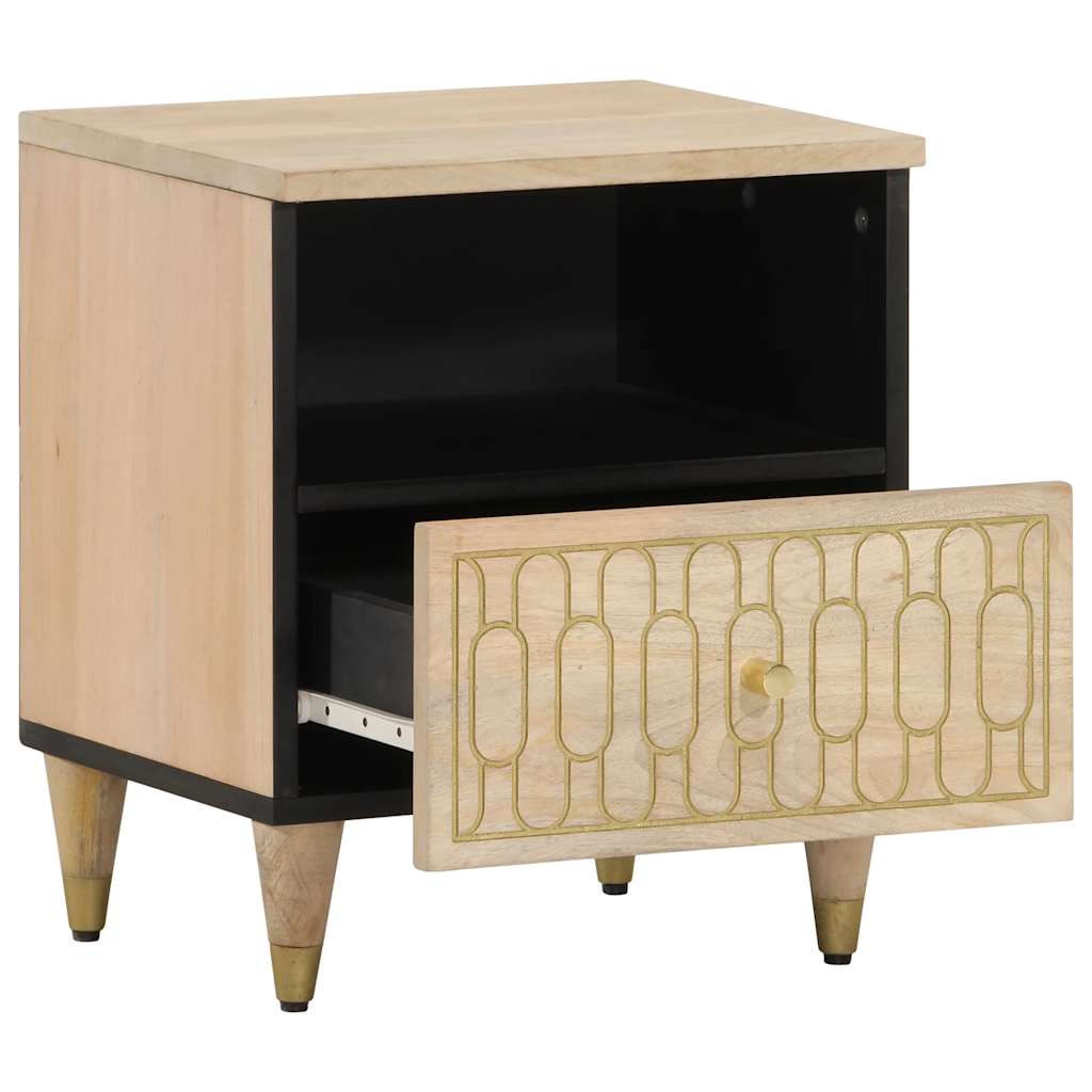 Bedside cabinets, 2 pcs., 40x33x46cm, solid mango wood