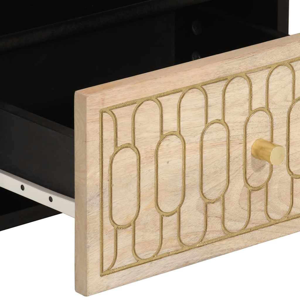 Bedside cabinets, 2 pcs., 40x33x46cm, solid mango wood