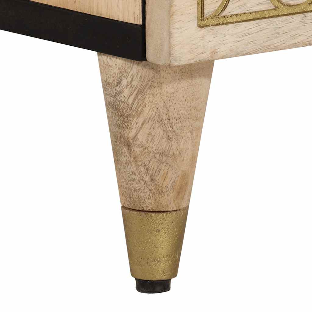 Bedside cabinets, 2 pcs., 40x33x46cm, solid mango wood