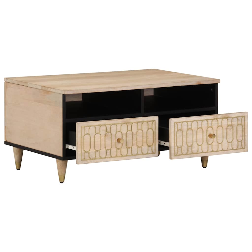 Coffee table, 80x54x40cm, solid mango wood
