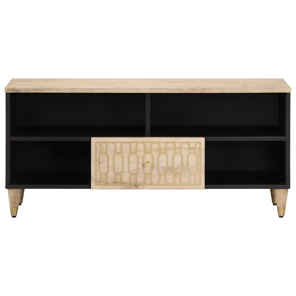 TV cabinet, 100x33x46cm, solid mango wood