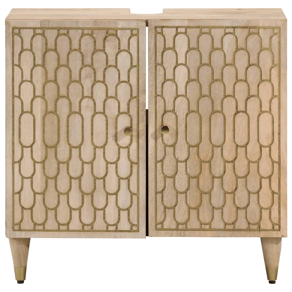 Bathroom vanity unit, 62x33x58cm, solid mango wood