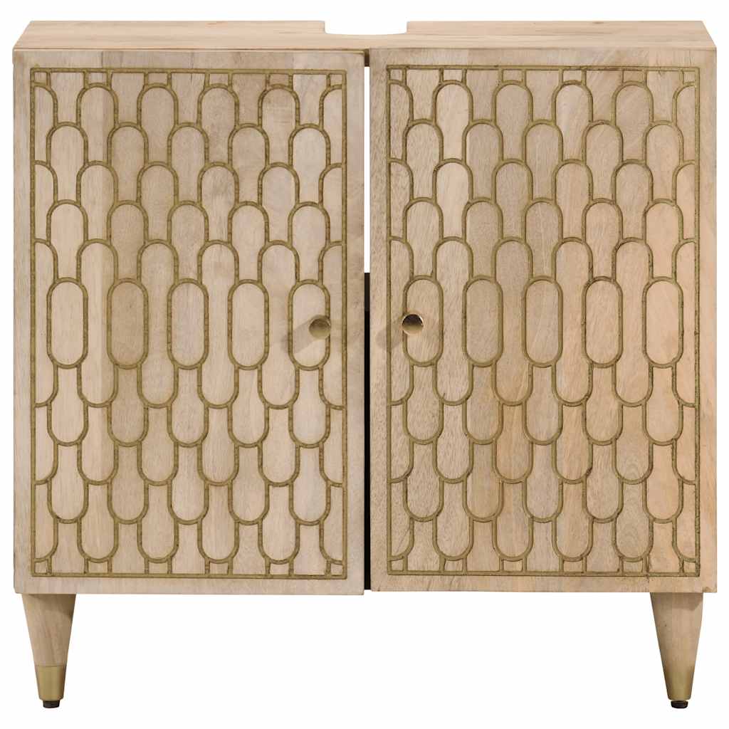 Bathroom vanity unit, 62x33x58cm, solid mango wood