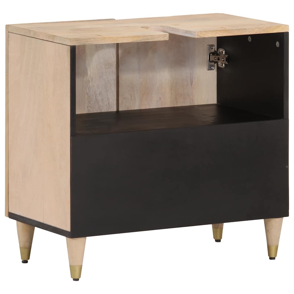 Bathroom vanity unit, 62x33x58cm, solid mango wood