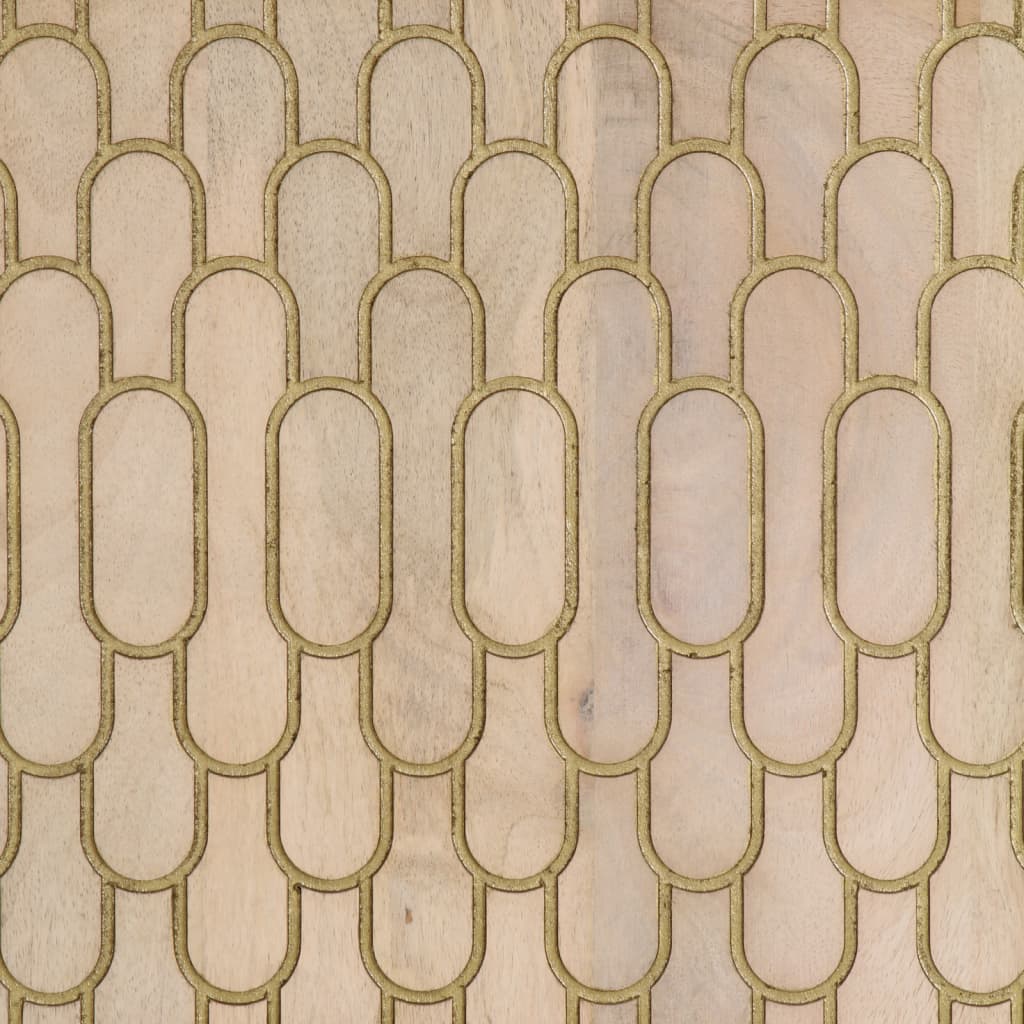 Sieninė vonios kambario spintelė, 38x33x48cm, mango masyvas