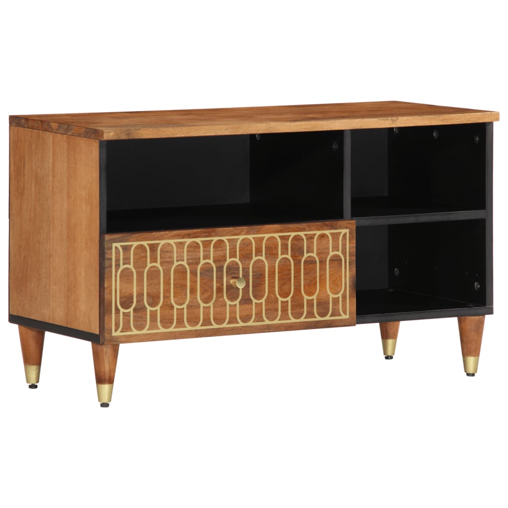 TV cabinet, 80x33x46cm, solid mango wood