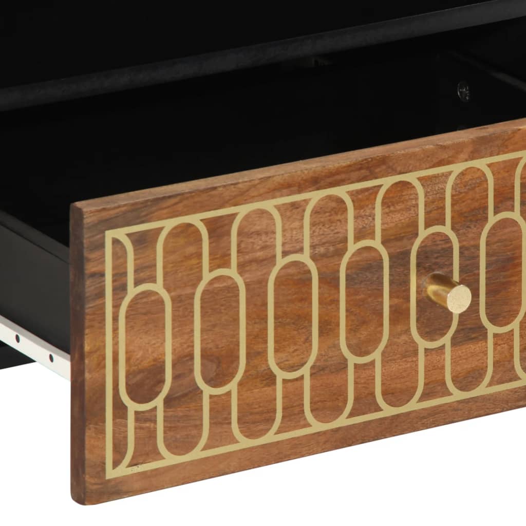 TV cabinet, 80x33x46cm, solid mango wood