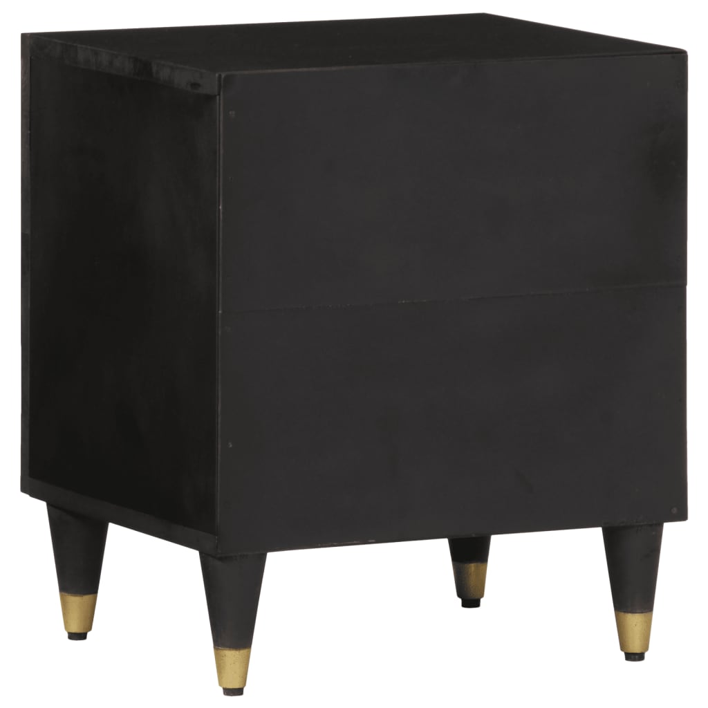 Bedside cabinets, 2 pcs., 40x33x46cm, solid mango wood