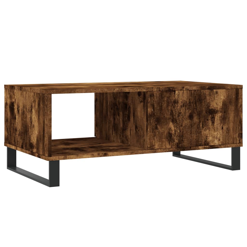 Coffee table, smoked oak, 90x50x36.5cm, engineered wood
