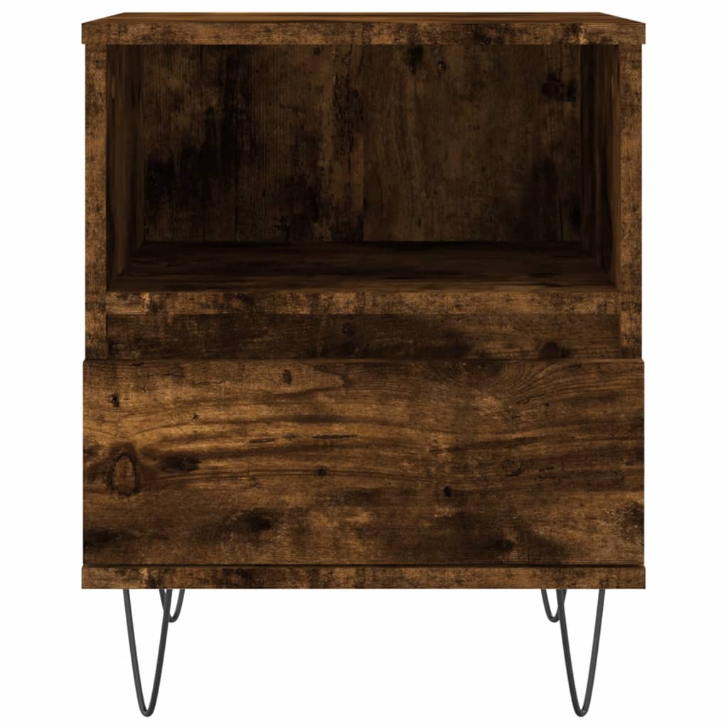 Bedside tables, 2 pcs., smoked oak, 40x35x50cm, wood