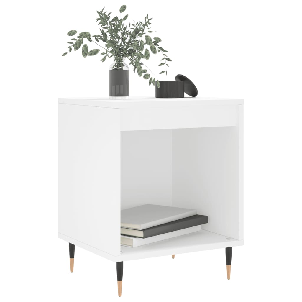 Bedside tables, 2 pcs., white, 40x35x50cm, engineered wood