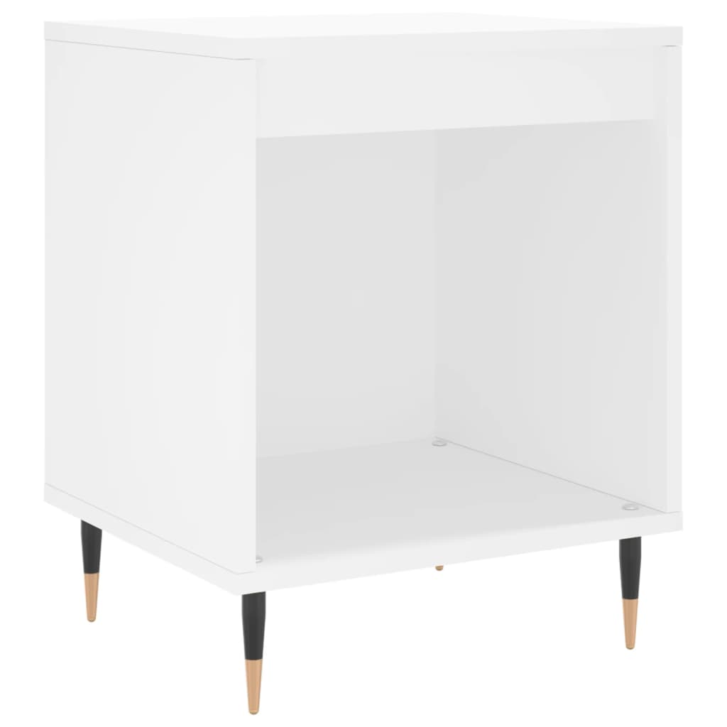 Bedside tables, 2 pcs., white, 40x35x50cm, engineered wood