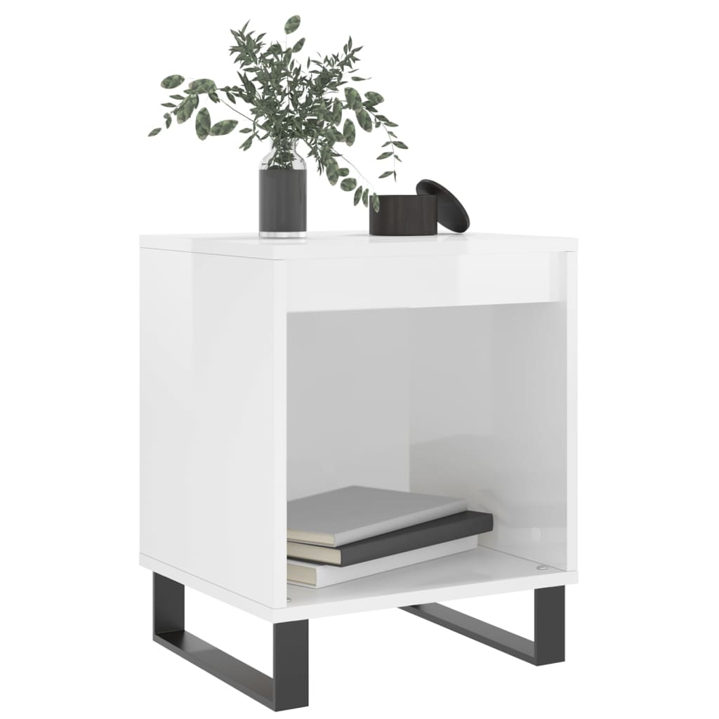 Bedside tables, 2 pcs., white, 40x35x50cm, engineered wood