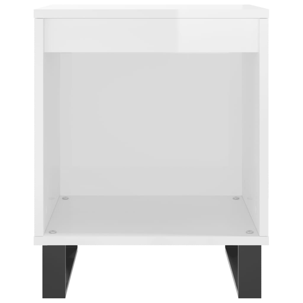 Bedside tables, 2 pcs., white, 40x35x50cm, engineered wood