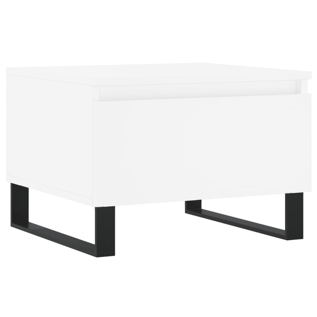 Coffee tables, 2 pcs, white, 50x46x35cm, engineered wood