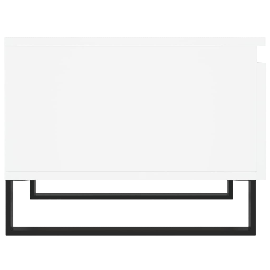 Coffee tables, 2 pcs, white, 50x46x35cm, engineered wood