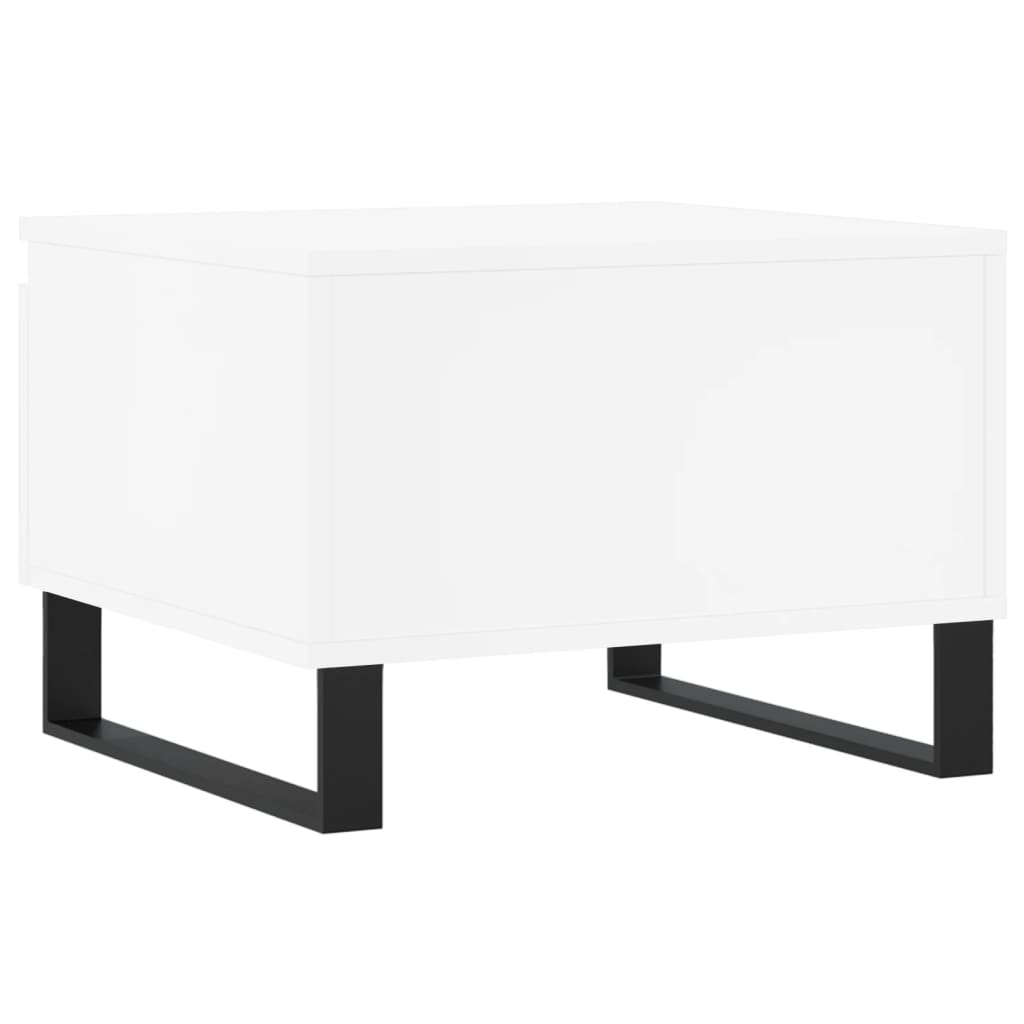 Coffee tables, 2 pcs, white, 50x46x35cm, engineered wood