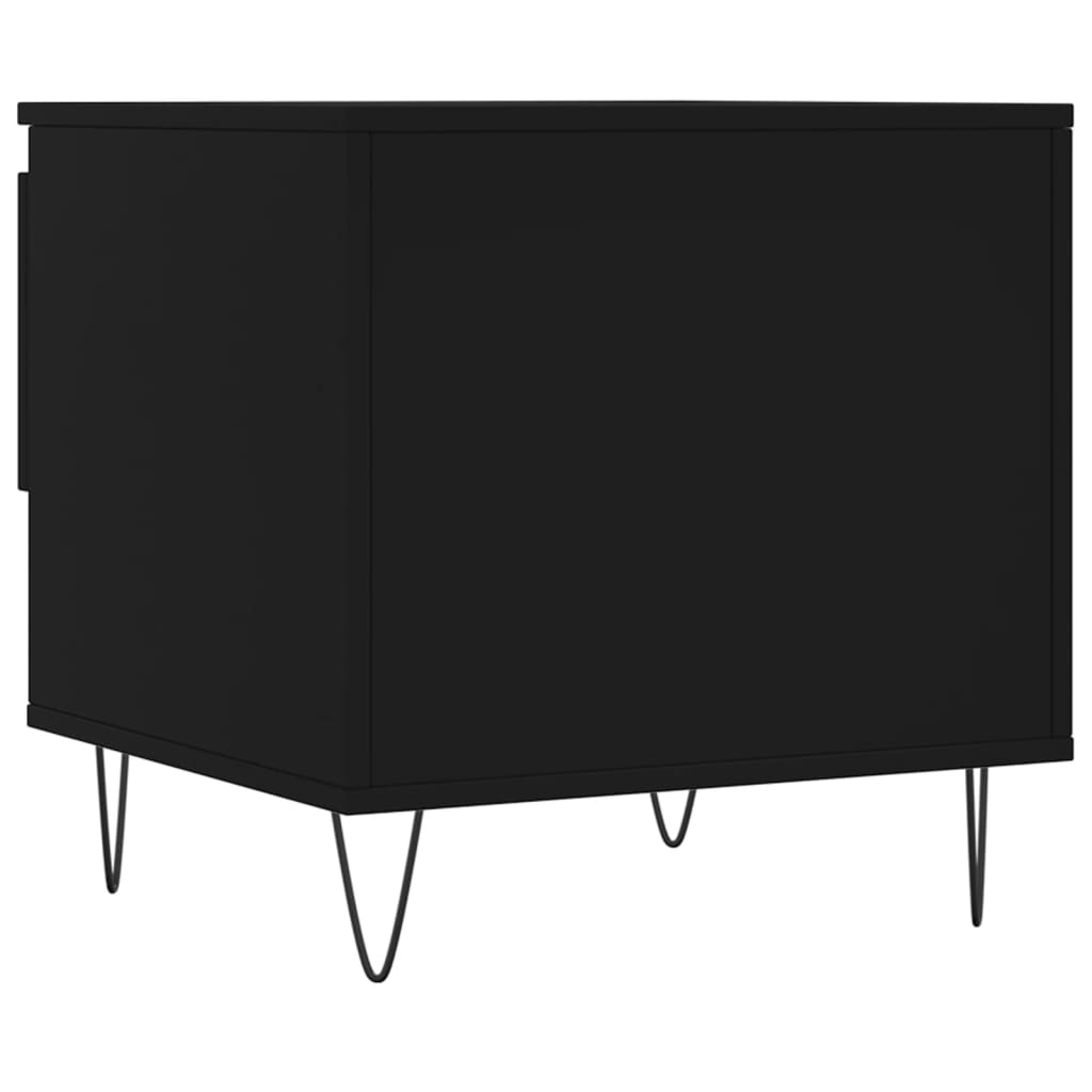 Coffee tables, 2 pcs, black, 50x46x50cm, engineered wood
