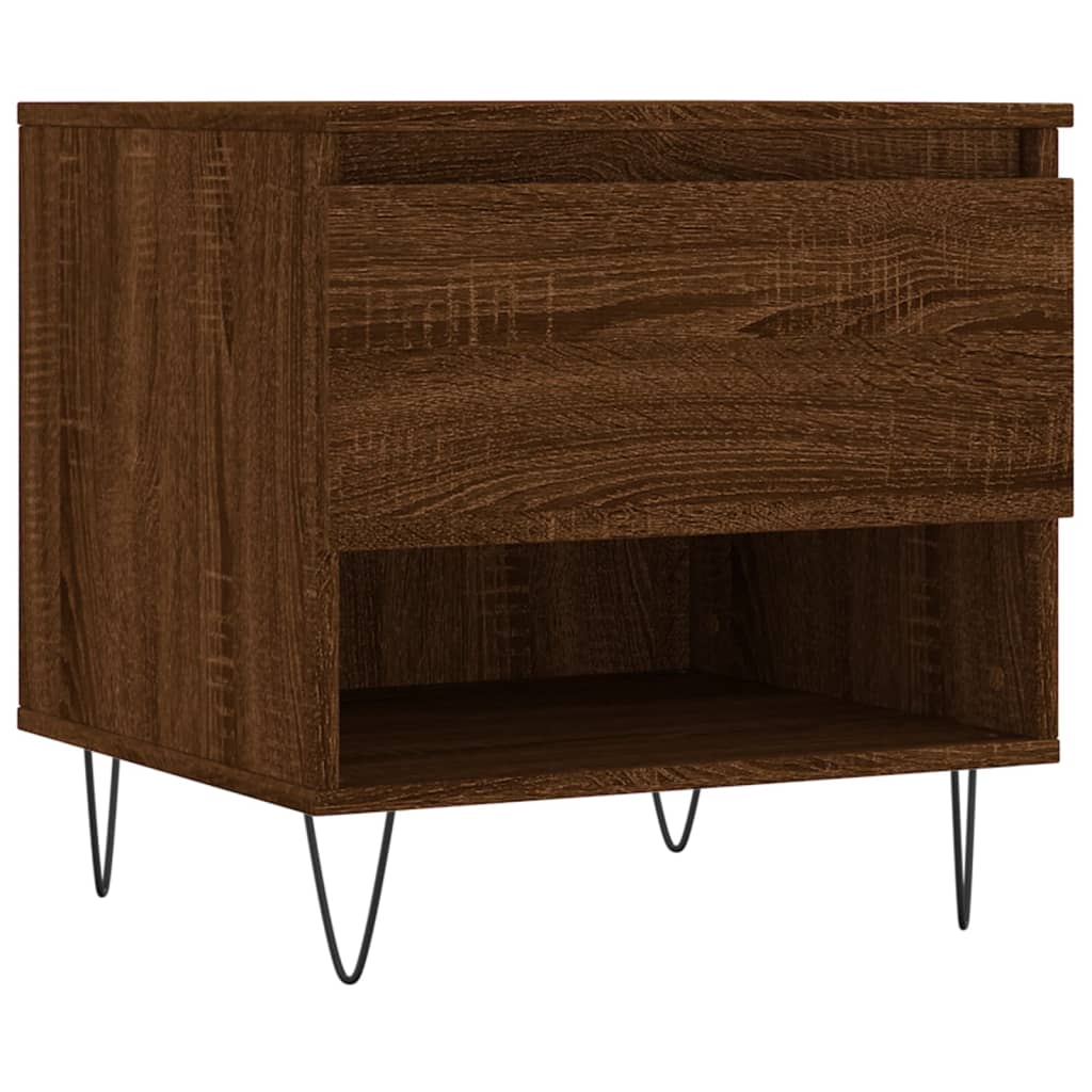 Coffee tables, 2 pcs, brown oak, 50x46x50 cm, wood