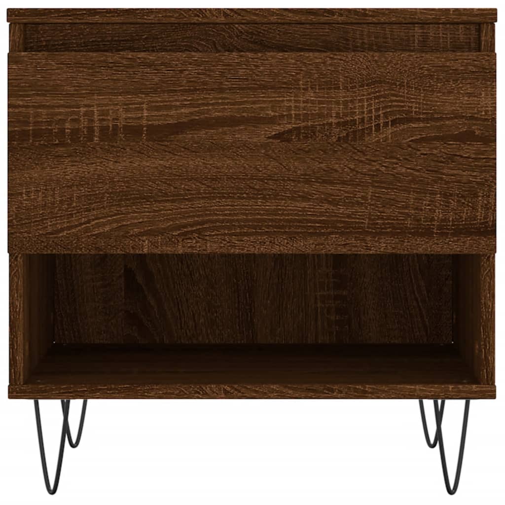 Coffee tables, 2 pcs, brown oak, 50x46x50 cm, wood