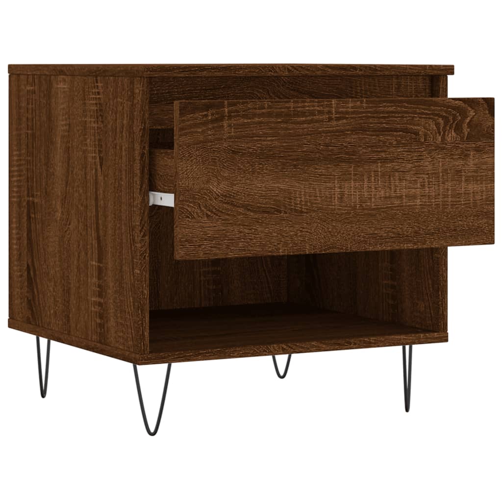Coffee tables, 2 pcs, brown oak, 50x46x50 cm, wood